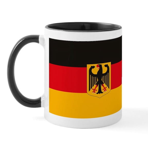 CafePress - German Flag Mug - 11 oz Ceramic Mug - Novelty Coffee Tea Cup