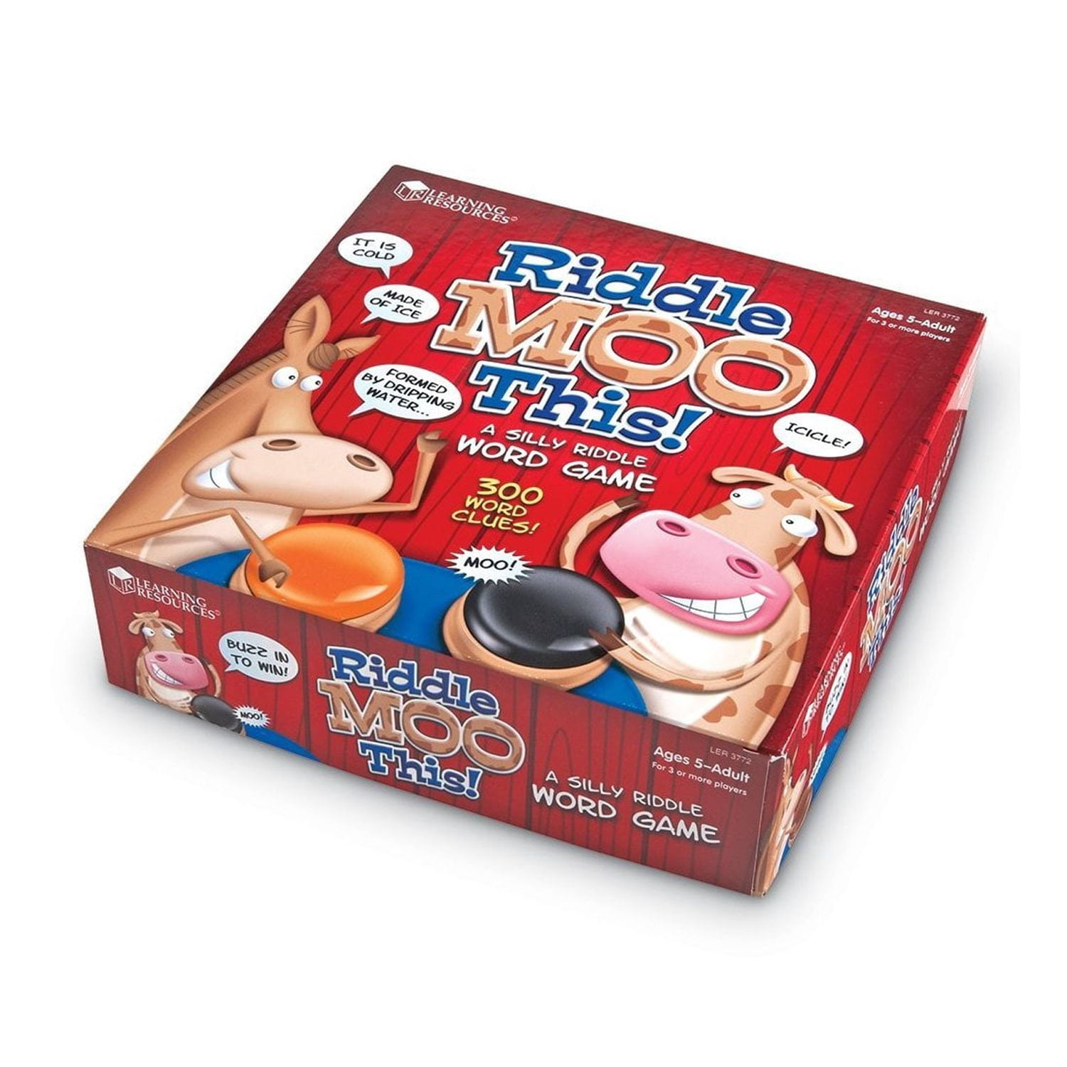 Learning Resources Riddle Moo This, Word Game for Kids, Kindergarten Game, Ages 5+