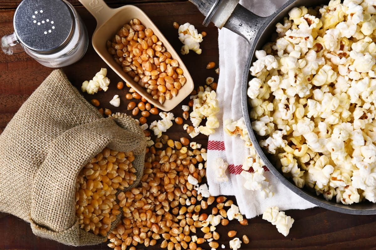 Home Theater All in One Popcorn Kit For 6 oz. Popper | Portion Packets with Kernels, Oil and Flavored Salt | By Bits N Things | Pack of 24