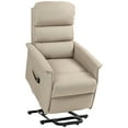 thumbnail image 3 of HOMCOM Electric Power Lift Recliner Chair for the Elderly, Beige, 3 of 10