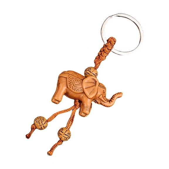 Travel Friendly Mini Elephant Key Ring Portable Bag Pendant Decoration Gift