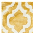 thumbnail image 4 of SAFAVIEH Dip Dye Jolyon Geometric Wool Area Rug, Gold/Ivory, 2'6" x 4', 4 of 5