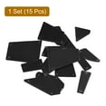thumbnail image 3 of Unique Bargains 15Pack Mixed Shape Irregular Acrylic Sew on Mirror Pieces Rhinestones Beads Black, 3 of 6