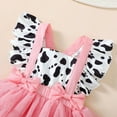 thumbnail image 6 of WOYY Baby Girl Leopard Cow Ruffle Romper Tutu Dress + Headband Outfits, Sizes 0-24M, 6 of 8