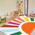 thumbnail image 2 of Kids Rugs for Playroom, Boho Washable Area Rug for Kids Room, Rainbow Kid Nursery Rug Non-Slip Sunshine Carpet Ultra Soft Colorful Rug for Classroom Office Dining Room (78.7X59 INCH), 2 of 8