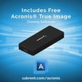 thumbnail image 2 of Sabrent USB Type-C Aluminum Enclosure for M.2 NVMe SSD in Black (EC-NVME-BLK), 2 of 8