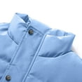 thumbnail image 6 of Blczomt Mens Jacket Under $15 Full Zip Outerwear Vests Blue Jacket Plain Casual Lightweight Coat Men L, 6 of 7