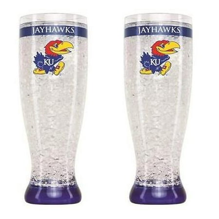 - 9413125415 Kansas Jayhawks Crystal Pilsner Glass