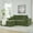 Green, variant on 79.5" Modular Cloud Sectional Couch, Modern Upholstered L-Shaped Sofa with Removable Ottoman, Deep Seat Sleeper Couch with Throw Pillows for Living Room, Apartment, Small Space, Green