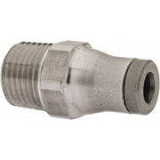 5/32" Outside Diam, 1/8 NPT, Stainless Steel Push-to-Connect Male Connector