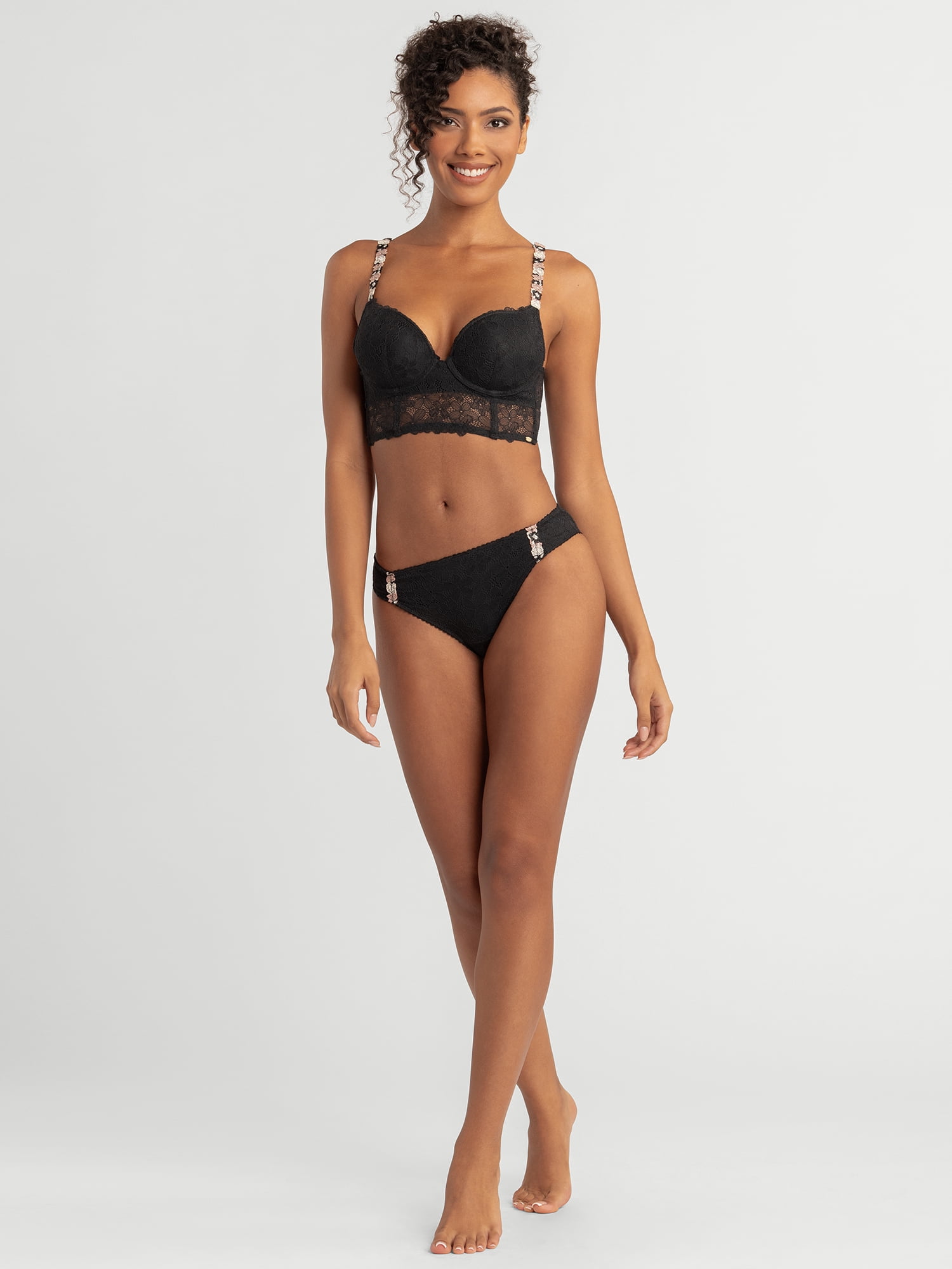 Jessica Simpson Women's Embroidery Bikini, 2-Pack, Size S-XXXL
