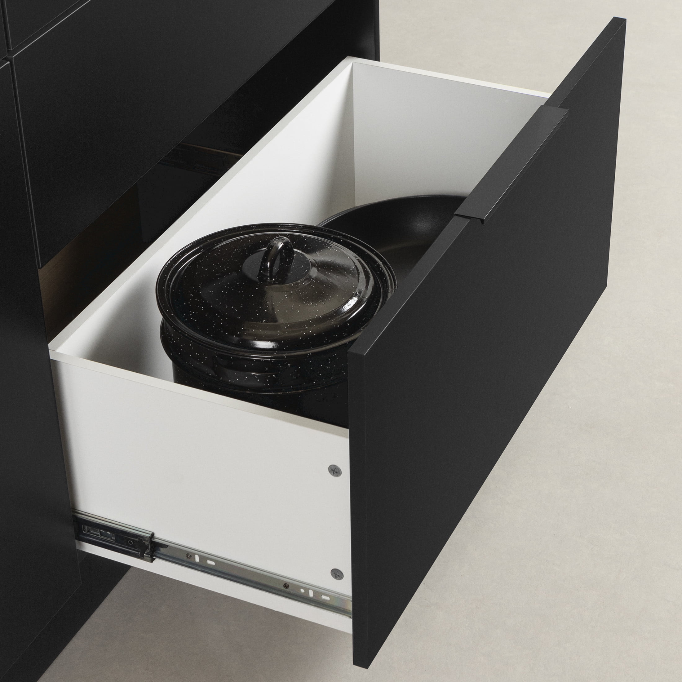 South Shore Olio, Contemporary Kitchen Island,  Black