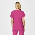 thumbnail image 2 of Wink W123 Maternity V-Neck Scrub Top, Hot Pink, 2X Womens, 2 of 6