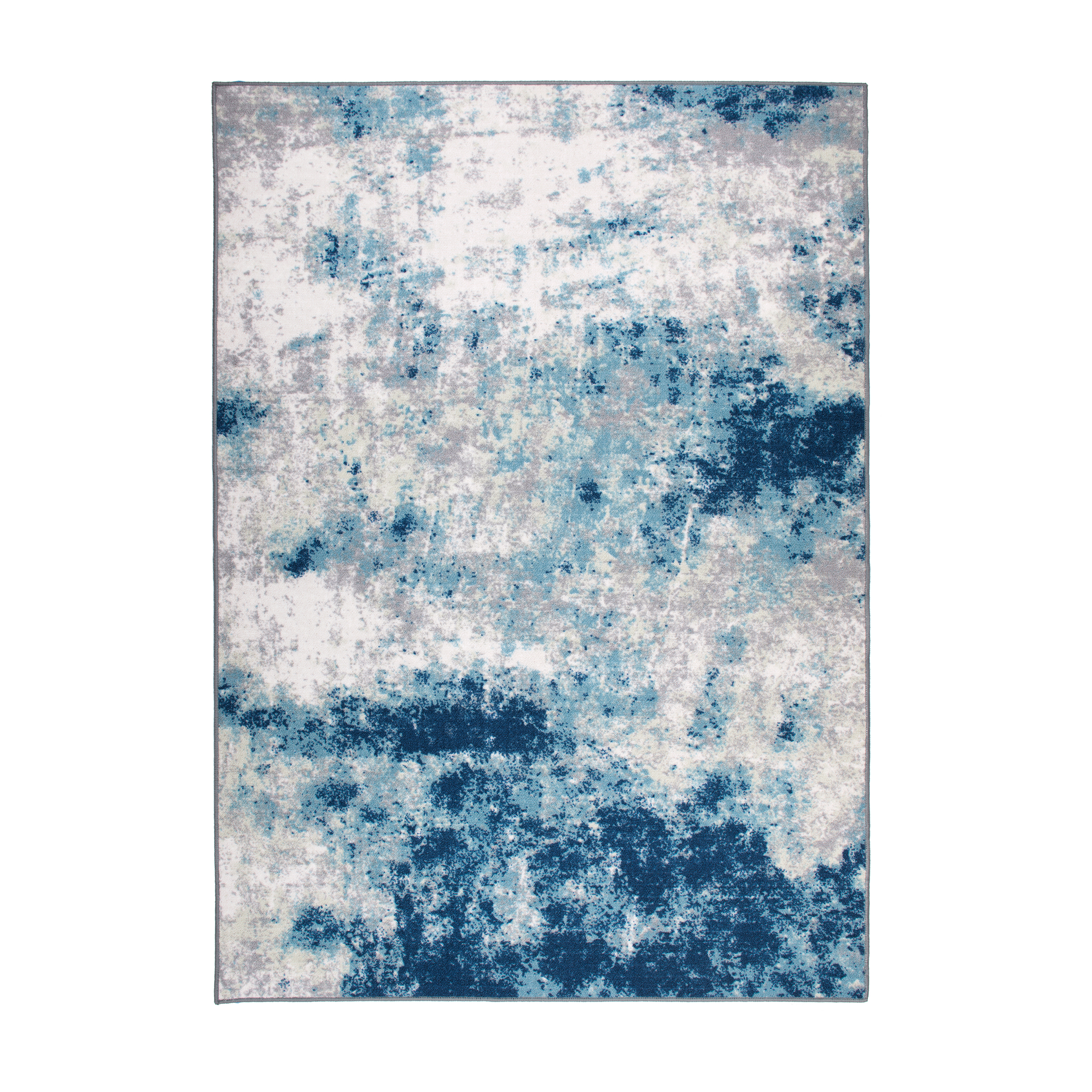 World Rug Gallery Nola Area Rug, Blue, 5' x 7'