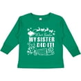 thumbnail image 3 of Inktastic Dear Santa, My Sister Did It Funny Christmas Boys or Girls Long Sleeve Toddler T-Shirt, 3 of 5