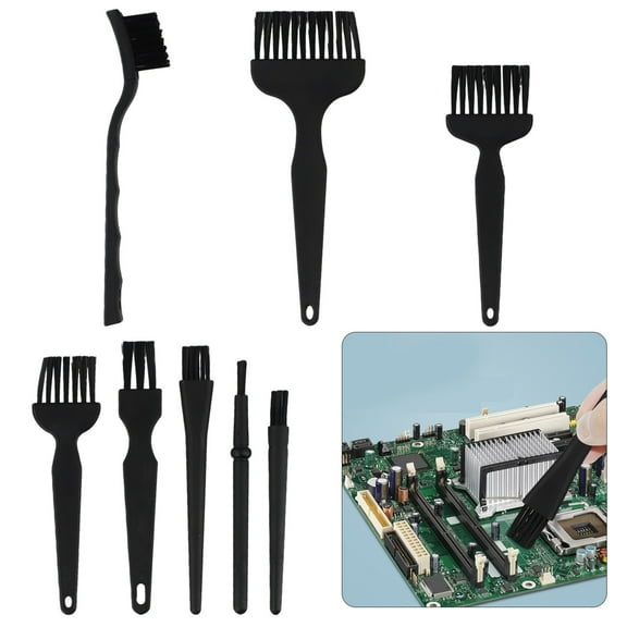 8 Pcs Anti-Static Cleaning Brush Set Dust Removal Brush Circuit Board Cleaning Brushes Electronic Components Cleaning Tool Kit Smile Home