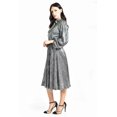 thumbnail image 3 of Vestido plisado con laso Roman Fashion / Juvenil, 4322 (Plateado) plateado G, 3 of 6
