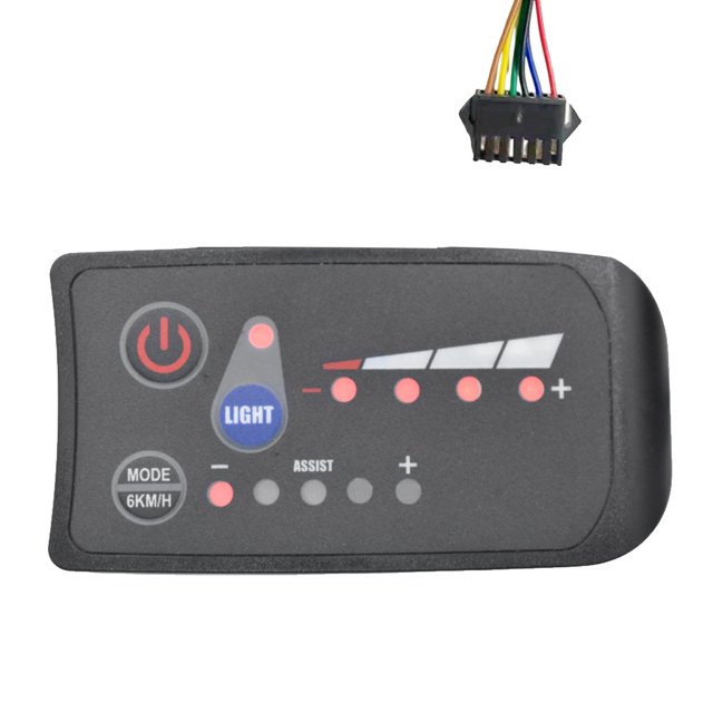 S810 E-Bike Meter Pantalla LED 36V IP65 para Bicicleta EléCtrica Medidor de Bicicleta EléCtrica SM 6PIN