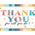 thumbnail image 3 of Colorful Design Thank You Banner Decorative Stars Thank You Banner Appreciation Banner for Employee Recognition Teacher Appreciation Event Decoration, 3 of 6