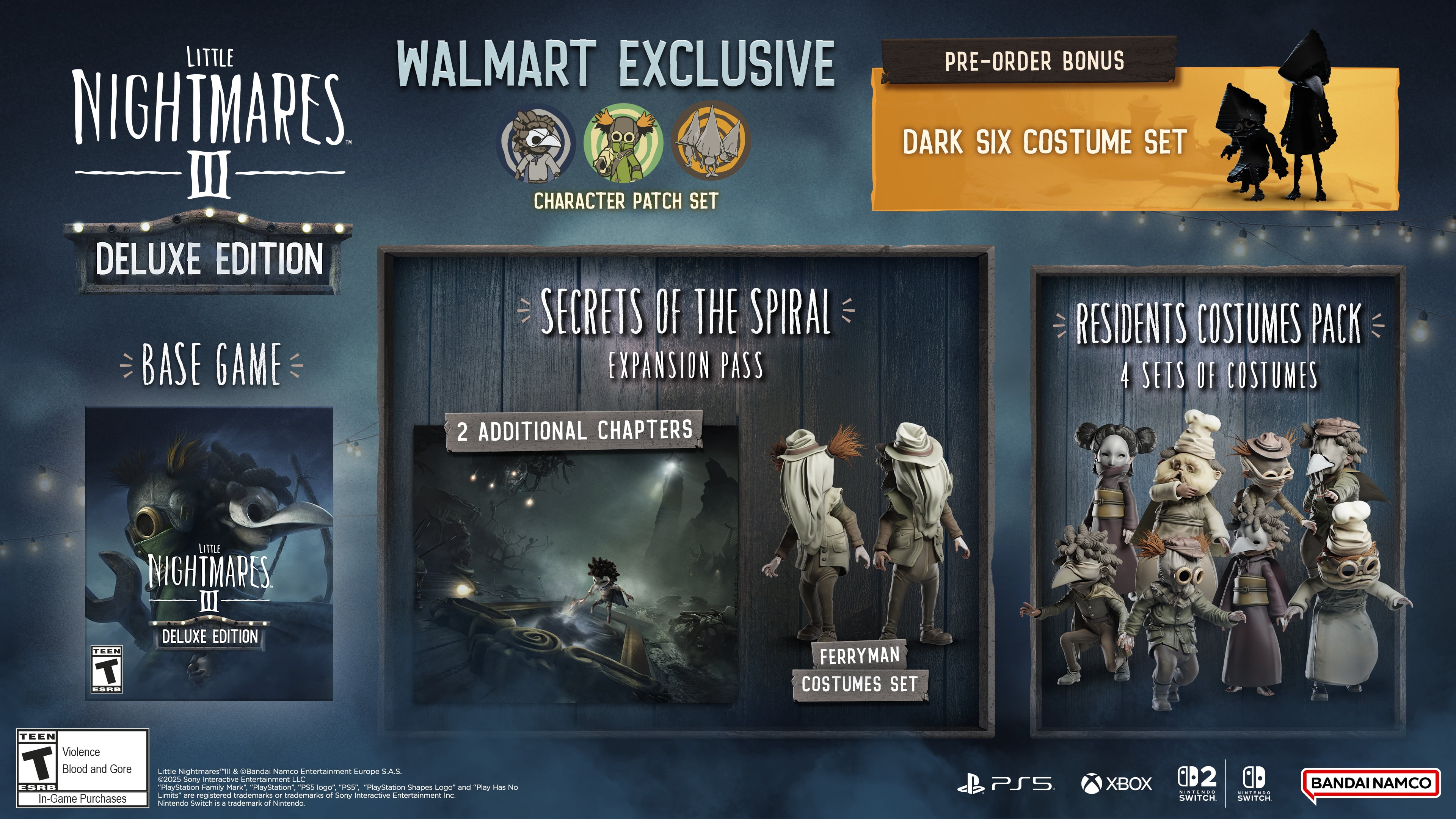 Little Nightmares III + Wal Mart patch, Xbox Series X