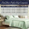 thumbnail image 4 of 4Pcs Bamboo Cooling Bedding Set, Extra Deep Pocket Breathable Sheets for Hot Sleepers, Pillowcases, Flat Sheet & Fitted Sheet, Perfect Family Gift, 4 of 8