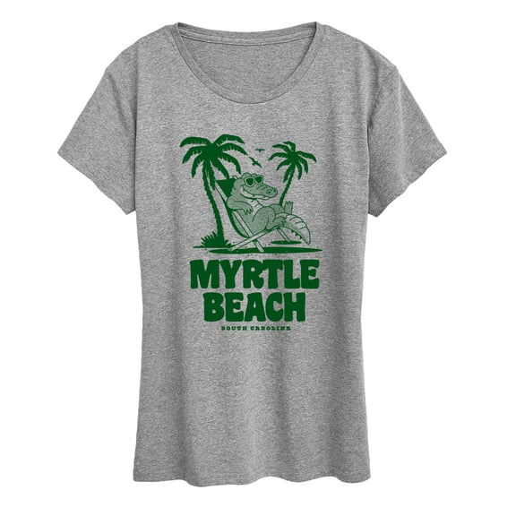 Instant Message - Myrtle Beach Alligator - Women's Short Sleeve Graphic T-Shirt