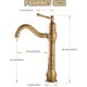 thumbnail image 5 of Grifo de baño vintage, grifo de lavabo alto de construcción de latón macizo con caño giratorio de 360°, superficie de latón envejecido cepillado a mano para tocador retro, instalación de montaje en, 5 of 5