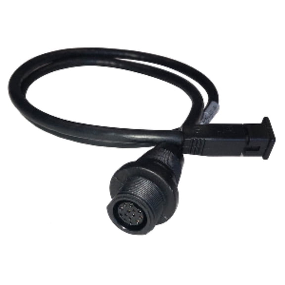 9" Black Solid MKR-MI-1 Adapter Cable for Fishfinder