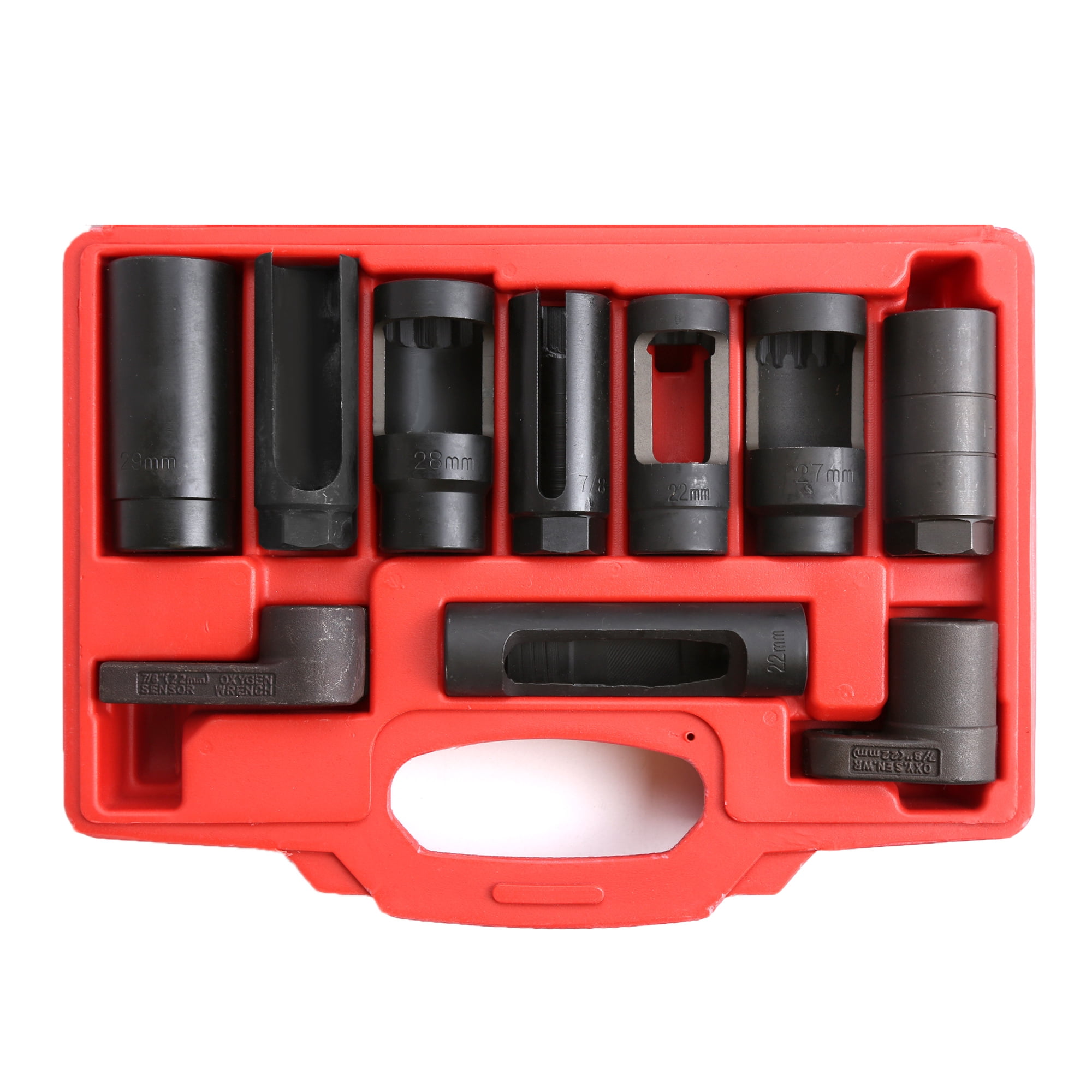WINMAX AUTOMOTIVE TOOLS 10 pieces Oxygen Sensor Socket Set Sensor Oil Pressure Sending Unit Removal Kit