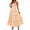 2-Orange, variant on Spaghetti Strap Womens Floral Print Maxi Dresses Casual Sleeveless Ruffle Flowy Tiered Dress