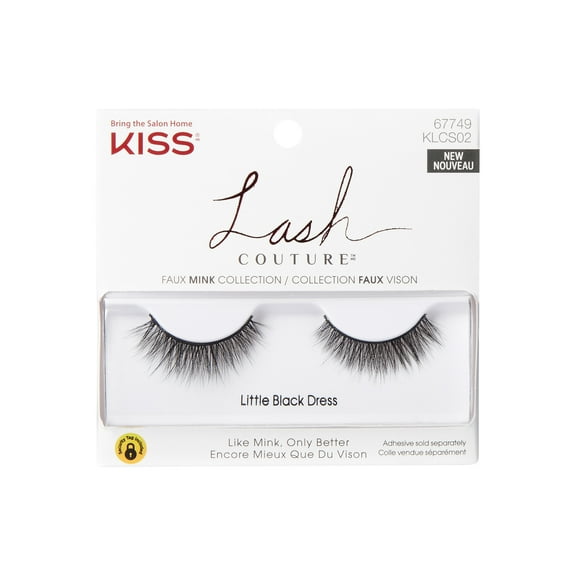 KISS Lash Couture Faux Mink Collection False Eyelashes, ‘Little Black Dress’ - 1 Pair