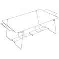 thumbnail image 3 of Chafing Wire Rack, 12 Pack Folding Reusable Buffet Wire Rack, Buffet Stand Chrome Frame, Chafing Dish Rack Stand Food Warmer Dish Rack Stand for Parties, Occasions, 3 of 7