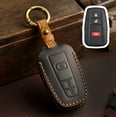 thumbnail image 3 of SPRING For Toyota Keychain Cover Leather Key Case Shell For Camry For Rav4 For C-Hr, 3 of 7