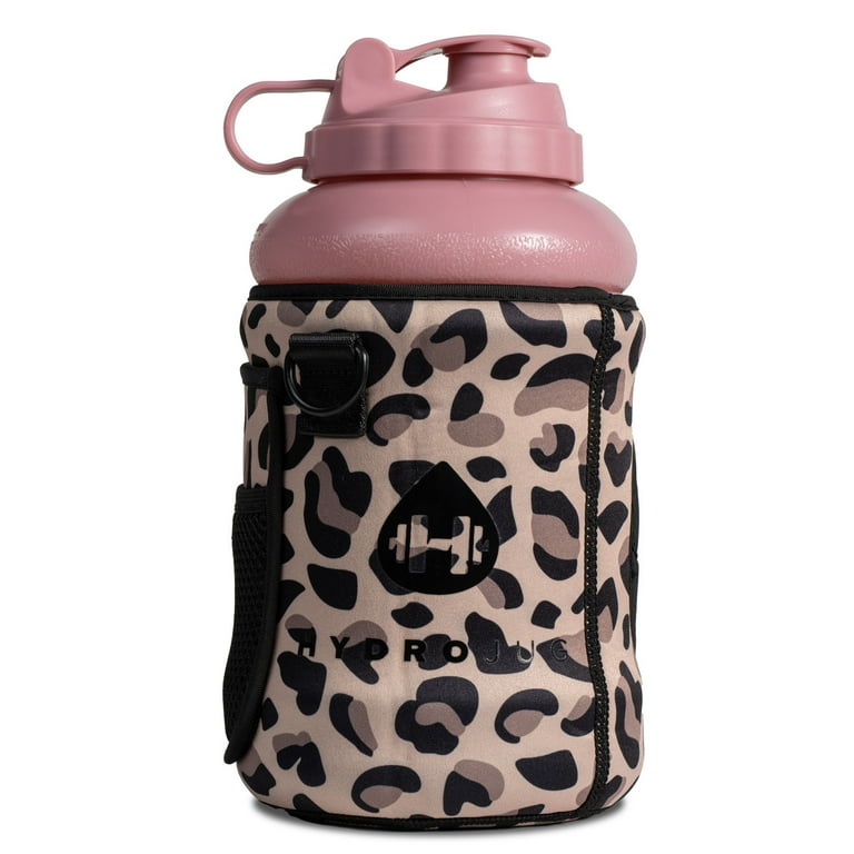 HydroJug Leopard 73oz Jug and Sleeve - Features Leakproof