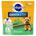 thumbnail image 2 of (7 pack) Pedigree Dentastix Dental Care Treats Toy & Small Breed Fresh Flavor, 5.08 Oz. Pack, 2 of 8