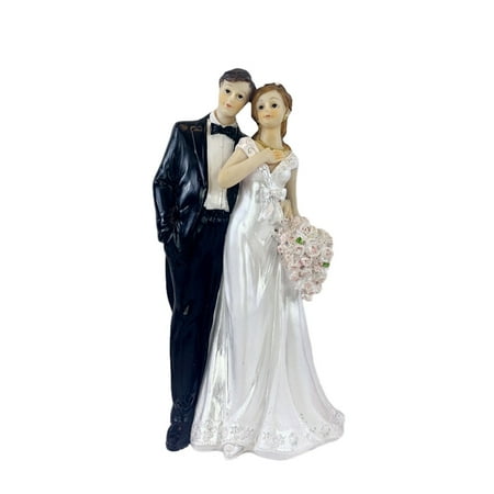 

Profit Cake Decoration Bride Groom Marry Figurine Funny Wedding Topper Crafts Stand Anniversary Couple Ornament Home Decor Type D