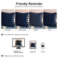 thumbnail image 7 of Velvet Decorative Throw Pillow Cover, Tassels Throw Pillow Cover, Sofa Pillow Cover, 18'' x 18'', Navy Blue, 7 of 7