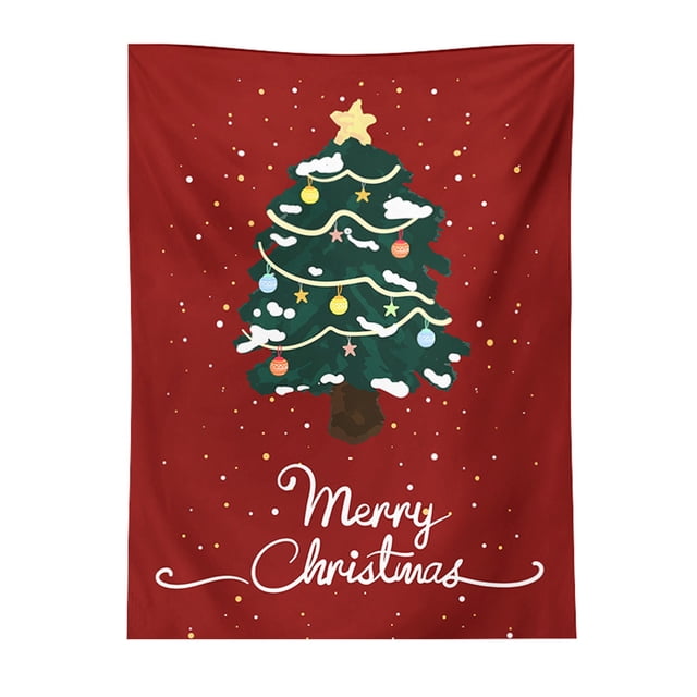 Birdeem Christmas Decoration Hanging Cloth Party Holiday Christmas Tree Background Cloth Gift
