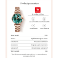 thumbnail image 2 of OLEVS Waterproof Luxury Diamond-shaped Watches For Women, Quartz Stainless Steel Strap With Gift Box, 2 of 9