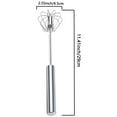 thumbnail image 2 of 3PCS Hand Push Whisk,Stainless steel whisk,12 inch Semi-Automatic Egg Whisk, Stainless Steel Egg Whisk for Home Blending, Whisking, Beating, Stirring, 2 of 8
