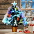 thumbnail image 6 of Artificial Christmas Tree with Lights, USB Powered Christmas Tree, 17.7 Inch Small Pre Lit Artificial Christmas Tree with Snowflake Ornaments for Home Office Party Indoor Outdoor Decor, 6 of 8