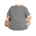 thumbnail image 2 of Yellow Rooster Infant Short Sleeve Baby Rib Bodysuit Granite Heather 12M, 2 of 5