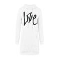 thumbnail image 4 of Women's Loose Mid Length Hoodie Dress for Women - Comfortable and Stylish Everyday Wear, 4 of 6