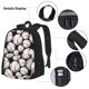 thumbnail image 3 of Balery Cute Baseball Mochila Escolar 3 en 1 para Niños - Mochila Resistente con Lonchera Térmica y Estuche - Mochila Escolar para Niños y Niñas, 3 of 7