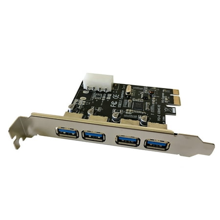 AYA 4-Port USB 3.0 SuperSpeed PCI Express Expansion (PCIE) Card up to 5Gbps VLI (Best Usb 3.0 Expansion Card)