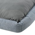 thumbnail image 5 of Sam's Pets Arlo® Medium Blue Plaid Bolster Dog Bed, 5 of 10