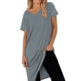 thumbnail image 7 of Baberdicy Backless Maternity Nightgown - Women's Summer Cross Strap Sleep Dress, Lightweight Nursing Friendly Pajama Dress (Mint Green | S), 7 of 7