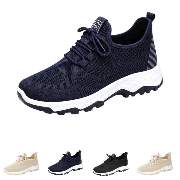 Domzle Womens Slip On Running Sneakers Women Walking Tennis Shoes | Lightweight Women Sneakers With Mesh Upper, Fit for Running,Walking ,Tennis Training, Gym Workout Blue