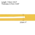 thumbnail image 3 of Unique Bargains 43.3' Non-Slip Tennis Racket Overgrip Tape Wraps with Ridges Yellow 6 Pack, 3 of 6