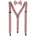 thumbnail image 1 of CTM®  Solid Fashion Color Bow Tie and Suspender Set (Men's), 1 of 4